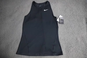 Nike Pro Dri-Fit Tanktop Damen Medium schwarz ärmellos Training Fitnessstudio neu mit Etikett - Bild 1 von 11