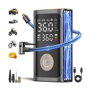 Gonfiatore Pneumatici Compressore Aria Portatile - Gonfiaggio Rapido Pompa Aria Senza Fili per... - Foto 1 di 8