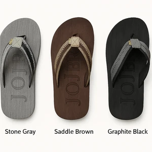 Men's Flip Flops – Top Quality, Comfortable Thong Slides – Flexible JOJ MAKLY - Picture 1 of 9