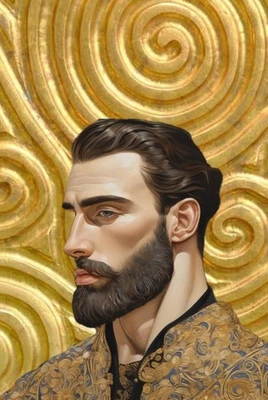 Pintura al óleo sobre lienzo firmada por Gustav Klimt en Art Nouveau. Foto 1 de 4