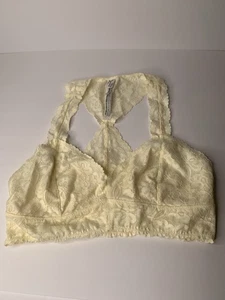 Free People Bralette Intimamente Pizzo Donna L/G Racerback Crema - Foto 1 di 8