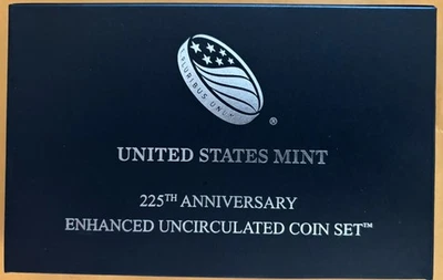 US MINT 225th Anniversary Enhanced UNC Coin Set OGP 210,419 Mintage HURRY - Image 1 of 4