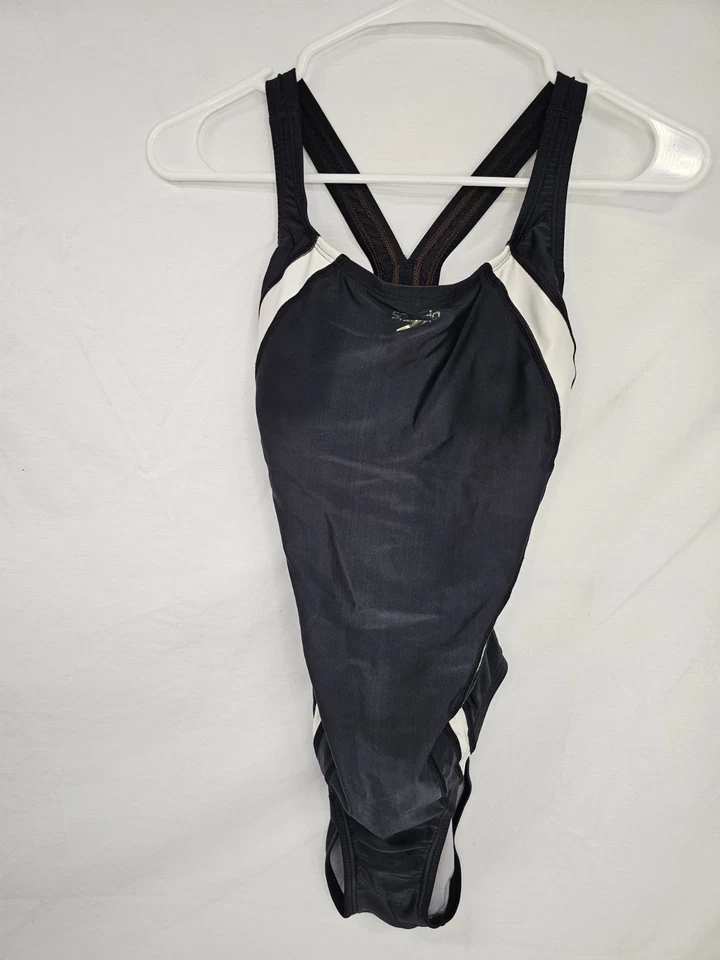Speedo Women's Standard Swimsuit One Piece Creora Highclo Quantum Splice, Size 8 - Image 1 of 4