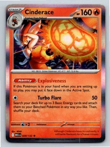 ME01: Mega Evolution #028/132 Cinderace HOLO - Picture 1 of 2