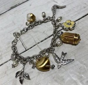Brighton Bracelet BALLADRY Bird Cage , Butterfly, Bird, Flowers & Hearts - Picture 1 of 8