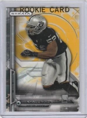 KHALIL MACK ROOKIE CARD 2014 Topps Strata GOLD VERSION INSERT RC Raiders Bears! - Image 1 of 2