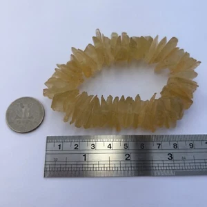 71g 355ct Vidrio Libio Desierto Chips ásperos Pulsera Calidad #ASP0160 - Imagen 1 de 3