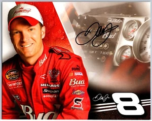 Dale Earnhardt Jr. Hand Signed Budweiser Racing NASCAR Hero Card - 8 x 10 Inch - Picture 1 of 2