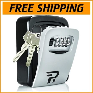 Weather-Proof Wall Lock Box for Spare Keys – Adjustable Combo Lock, 2-Pack - Picture 1 of 11