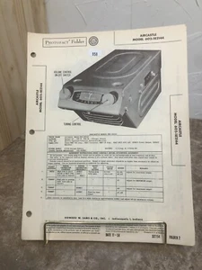 PF 1950 AIRCASTLE AUTO RADIO Model 602-182144 Repair and Data Manual - READ - Picture 1 of 3