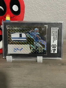 2021 Panini Spectra Gold Prizm Shane McClanahan Auto Patch /10 SGC 10 Auto 9 - Picture 1 of 4