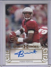 JAMEIS WINSTON 2016 Leaf Sports Heroes Gold Spectrum Autograph #BAJW1   1/1