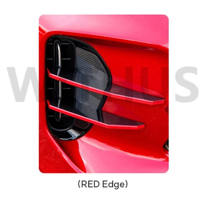 KIA Stinger 2018-22 Front Bumper Devil's Claw Canard Wing V1 / L+R Set - 5 Style - Image 1 of 4