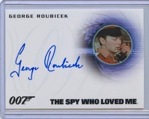 2016 James Bond Archives Spectre Edition A298 GEORGE ROUBICEK Autograph 