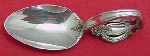 Grande Regency By International Sterling Silver Baby Spoon Bent Handle 4" Custom Cover