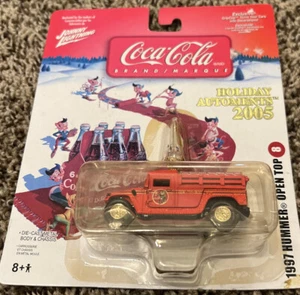 1997 HUMMER OPEN TOP ‘05 JOHNNY LIGHTNING COCA-COLA HOLIDAY AUTOMENTS   TA-1055 - Picture 1 of 2