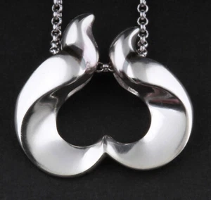 GEORG JENSEN Sterling Pendant 1995. Artist. Silver. Allan Scharff. RARE! 3415795 - Picture 1 of 8