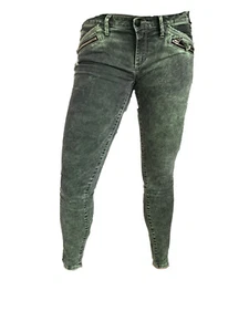 Excellent Condition NEW MET Denim Jeans Size 27 Ankle Skinny Leg Olive Green - Picture 1 of 4