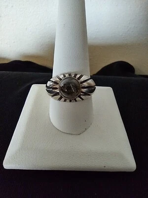 Sterling Silver Gents Gemstone Ring - Image 1 of 2