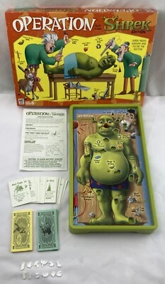 2004 Shrek Operation Game by Milton Bradley Complete in Great Cond FREE SHIP - Image 1 of 4