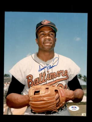 Frank Robinson PSA DNA Coa Signed  8x10 Photo Autograph Orioles - Image 1 of 3