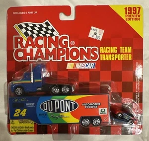 1997 NOS JEFF GORDON #24 1:144 DIECAST RACING CHAMPIONS HAULER & CAR - Picture 1 of 11