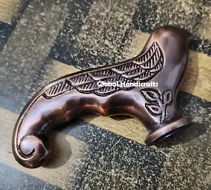 Collectable Handmade Solid Antique Brass Bird Designer walking stick Handle - Picture 1 of 9