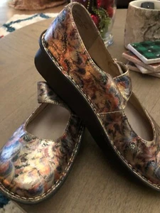 ALEGRIA Paloma PAL-510 Mary Jane Size 37 EUC Metallic Gold - Picture 1 of 7