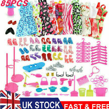 88pcs/Set For Barbie Doll Dresses Shoes and jewellery Clothes Accessories