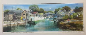 Fishtown Afternoon Leland Michigan Aquarelldruck von Paul St. Dennis 15.06.1994 - Bild 1 von 14