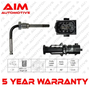 Sensor de temperatura de gases de escape de escape #3 con objetivo 1.9 CDTi para Vauxhall Vectra 2002-2009 - Imagen 1 de 2