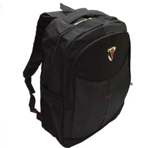 Mochila escolar deportiva grande portátil ocio senderismo mochila negra - Imagen 1 de 5