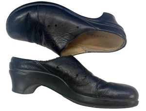 Aravon Damen Clogs Größe 7,5 schwarz Maddie Leder mittelhoher Absatz Pantoletten Freizeit - Bild 1 von 9