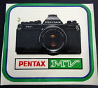 Werbe-Aufkleber Pentax MV Analog SLR Kamera Foto Photography 80er Jahre