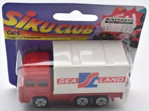 SIKU 0816 Iveco Container Truck Sealand red. 1:55. metal. blister card. Germany - Picture 1 of 4