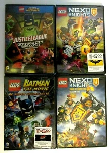 New LEGO Batman DC Super Heroes Justice League Gotham Nexo Knights Movie DVD Lot - Bild 1 von 3