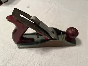 Vintage 9โ Red Wood Plane Made In USA Wood Handle Knob (4D) ๐ฅ - Picture 1 of 5