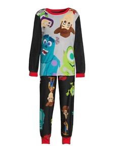 Disney 100 Boys Pixar 2Pc Long Sleeve Pajama Sleepwear Set Size M/8 NEW - Picture 1 of 5