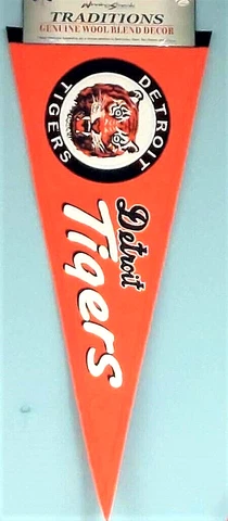 Detroit Tigers Winning Streak Vintage Wool Pennant - MLB Cover