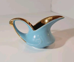 Pearl China Company 22Kt Robins Egg Blue Gold Creamer - Picture 1 of 12