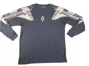 Marcelo Burlon County of Milan NASA Long Sleeve Tee Shirt L Black Crew Neck EUC - Picture 1 of 16