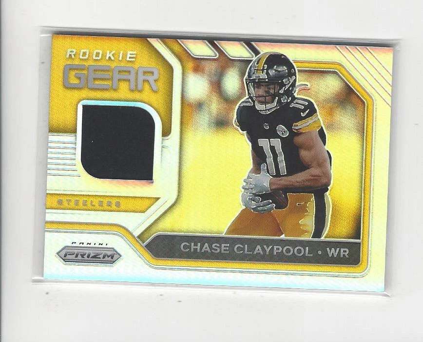 2020 Prizm Rookie Gear #25 Chase Claypool JERSEY Steelers - Image 1 of 1
