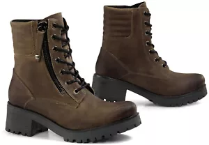 Damen Motorrad Stiefel 39 - Falco Misty wasserdicht mit Absatz vintage braun - Bild 1 von 4