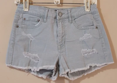 Pantalones Cortos Aeropostale Cintura Alta Verde Claro Talla 4 Elastizados #p58-24 Foto 1 de 4