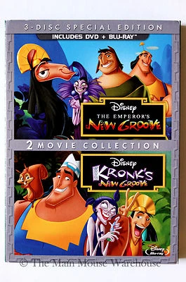 Disney Double Feature The Emperor's New Groove Kronk's New Groove Comedy 2 Pack - Image 1 of 2