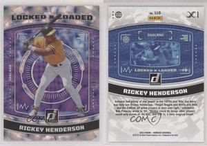 2023 Panini Donruss Locked & Loaded Silver /349 Rickey Henderson #LL6 HOF