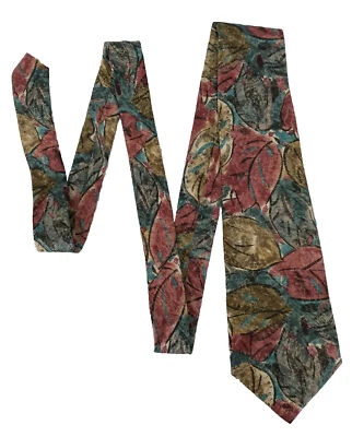 Corbata de Colección Geoffrey Beene Seda EE. UU. Multicolor Abstracta Otoño Cuello 3.5" 57" Foto 1 de 3