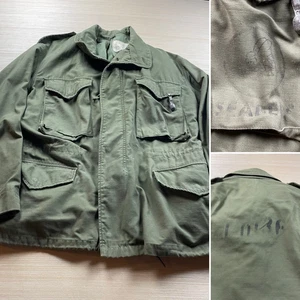 Vintage Army Cold Weather Field Jacket M Seabees M65 Coat John Ownbey Stenciled - Picture 1 of 16