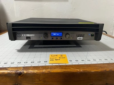 CROWN I-Tech 9000 HD Professional Power Amplifier Amp IT9000HD w/Power Cable - Image 1 of 4