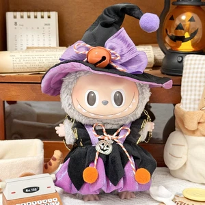 Precioso conjunto de disfraces de bruja mágica para mini muñeca Labubu - traje de calabaza de Halloween y - Imagen 1 de 2